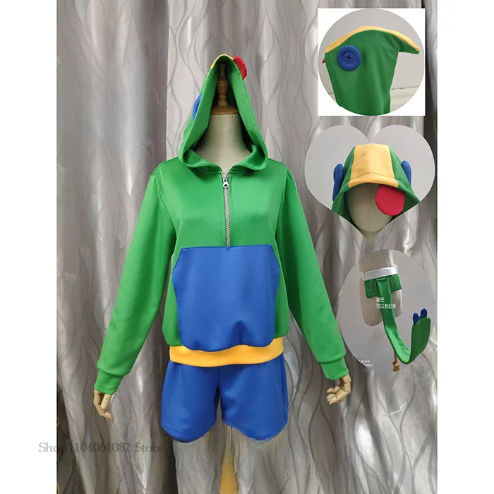 Leon Cosplay Legendary Hoddies Brawl Outfit Uniform Starr Anime Unisex Top Shorts Halloween Party Role play Doujin Clothes