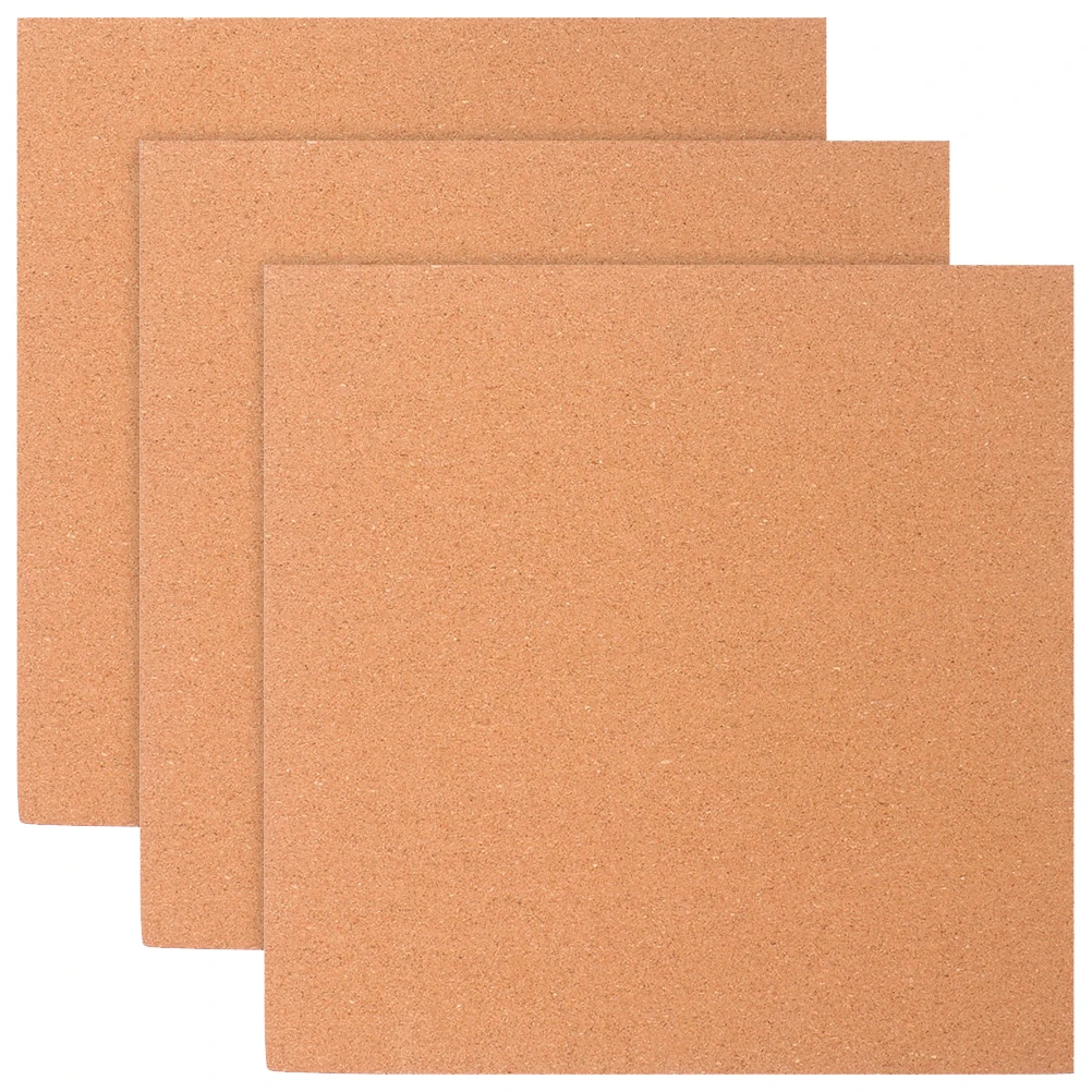 3 Pcs Cork Board Multi-function for Office Decorative Display Kitchen Notice Wood