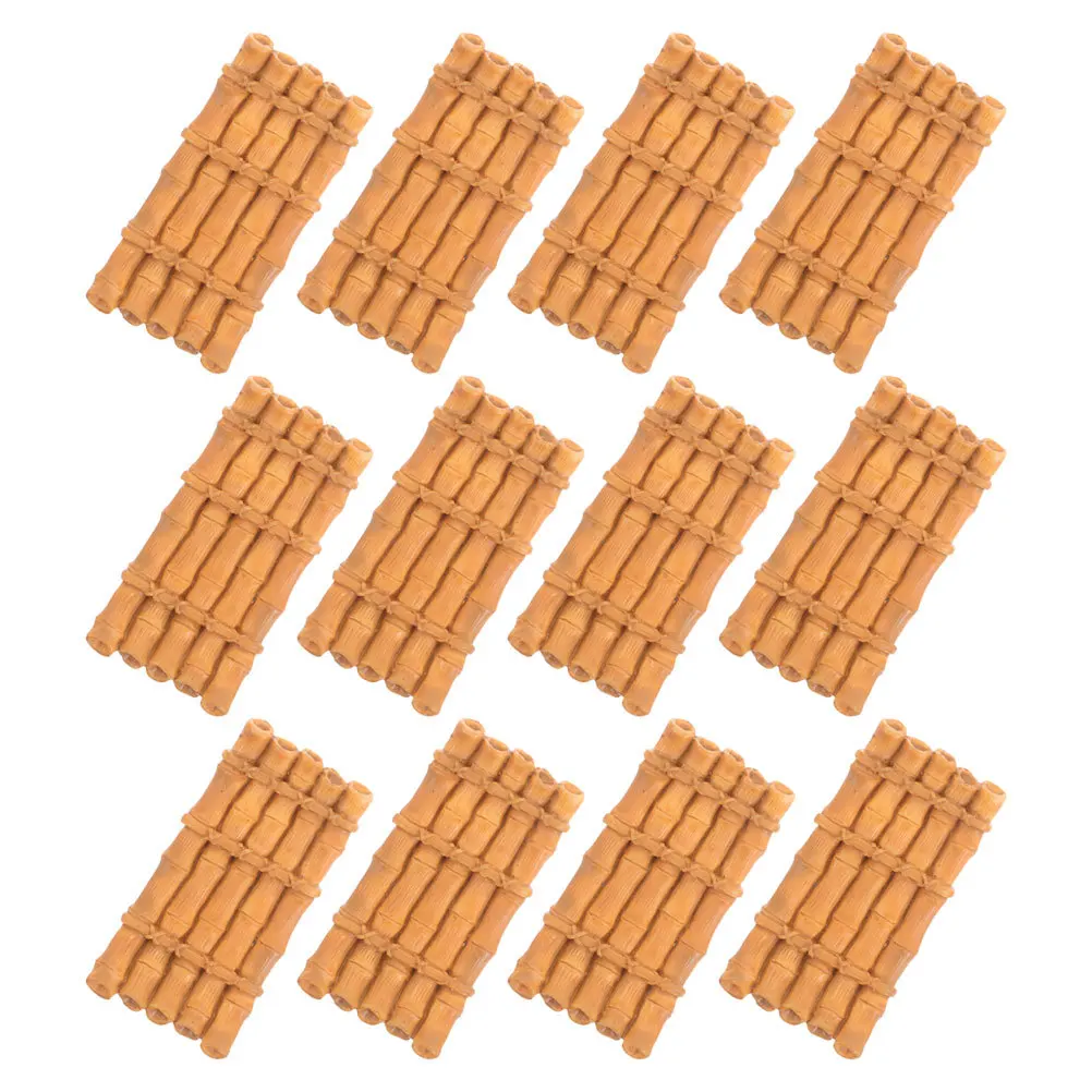 

12Pcs Miniature Resin Rafts Ornaments Elegant Chinese Style Tiny Landscape Decoration Microlandscape Decor Mini Boat Sculpture