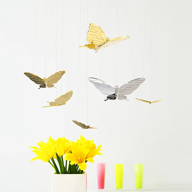 Butterfly Decorative Pendant Club Shopping Mall Soft Decoration Creative Pendant Interior Art Pendant Living Room Ceiling Pendan