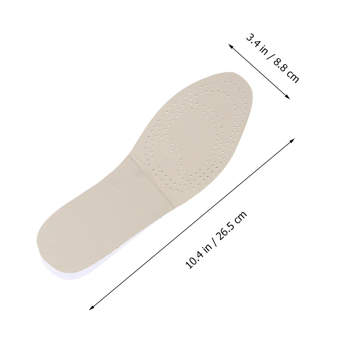 1Pair Soft Comfortable Cow Eva Shoe Insoles Height Increase Lift Pads Prevent Slipping Enhance Fit Size 41 42