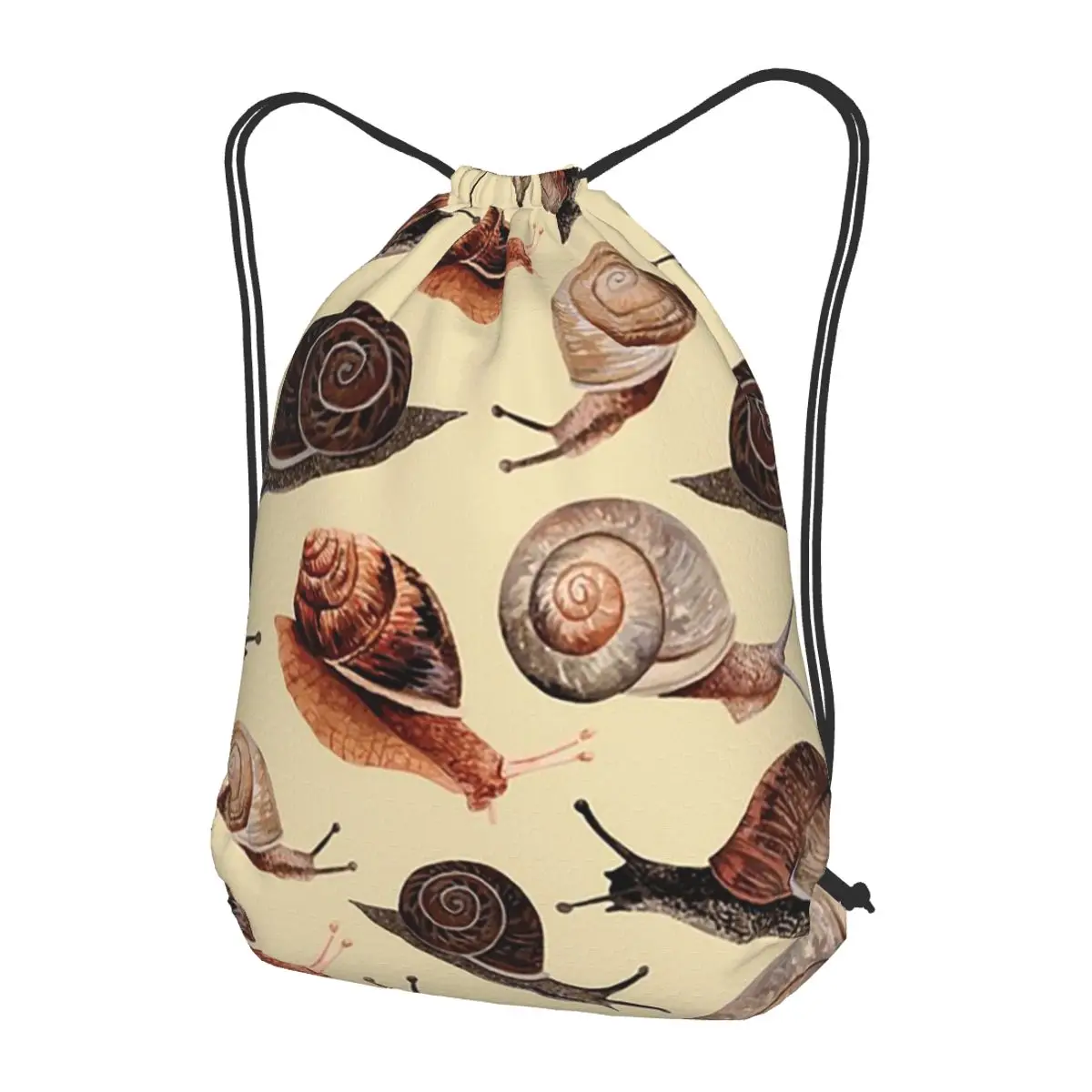 A Slew Of Snails Backpacks Multi-function Drawstring Bags Sports Bag Book Bags for Man Woman School