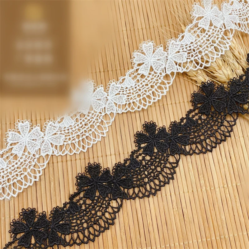 14 Yards Vintage Venice Lace capesante border trim Guipure flower trim per Craft cucito vestito da bambola Costume velo fornitura camicetta