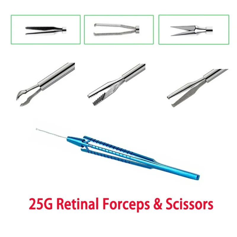 25G Retinal Forceps 25G Retinal Scissors Capsulorhexis Forceps Microsurgical Ophthalmic Instruments Oftalmologia