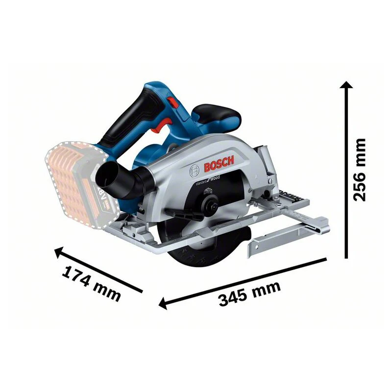 BOSCH GKS 185-LI Brushless Cordless 165MM Circular Saw 18V Lithium Power Tools 5000RPM Wood Saw