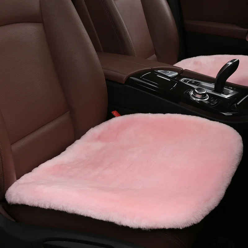 100% Natural Australian Sheepskin Car Seat Covers Universal  Fur Wool Car Seat Cushion Winter Warm Car Seat Cover