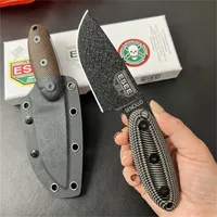 ESEE S D2 Blade G10 Handles Fixed Knife Portable Multi-purpose Outdoor Straight Knife +K Sheath, Jungle Survival EDC Knife