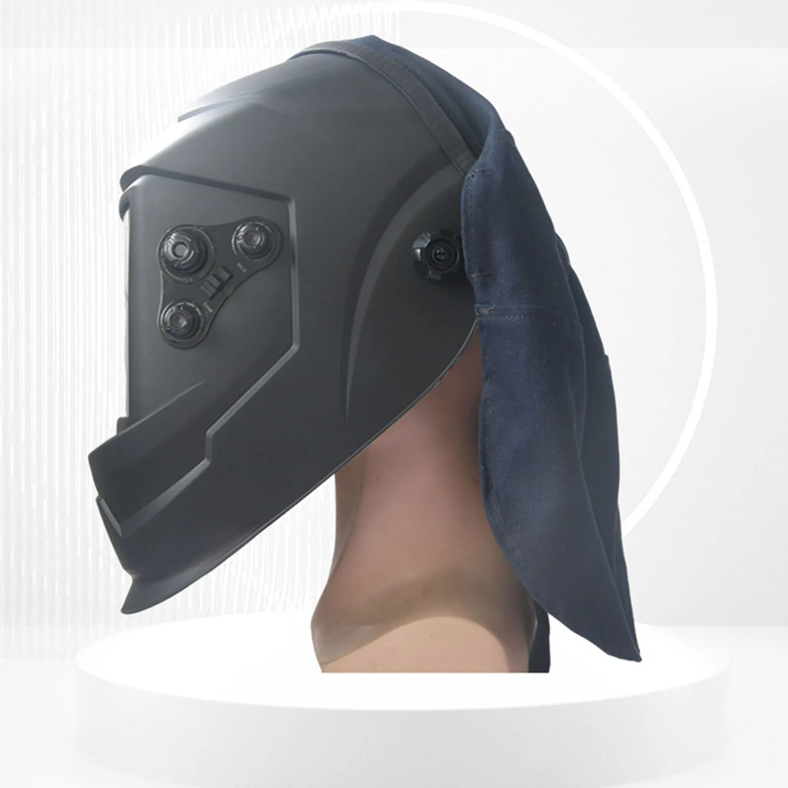 Welding Helmet Extended Protective Cover Welding Cap Flame Retardant Bib Anti-Scalding/Safe/Easy To Install/Durable