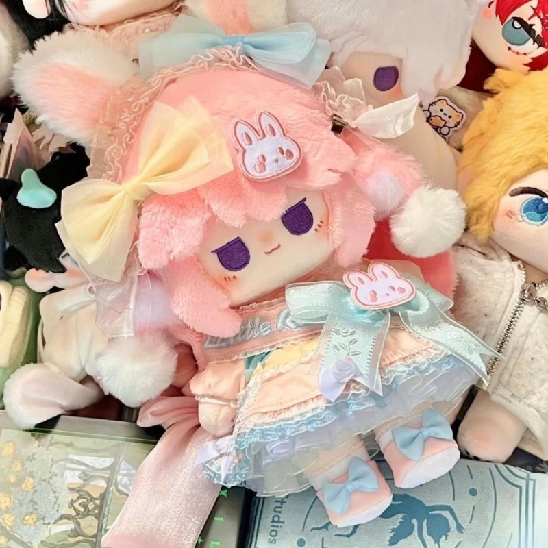 

20cm Pink Hair Anime Plush Doll Fox Goddess Character Cotton Doll Stuffed Soft Toy Gift For Fans Collection