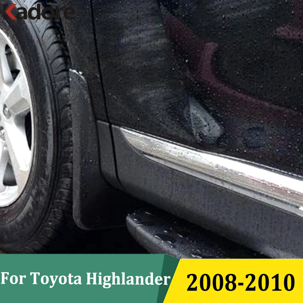 

For Toyota Highlander 2008 2009 2010 Car Mudguards Splash Guard Mud Flaps Black Splash Shield Splash Auto Accessories
