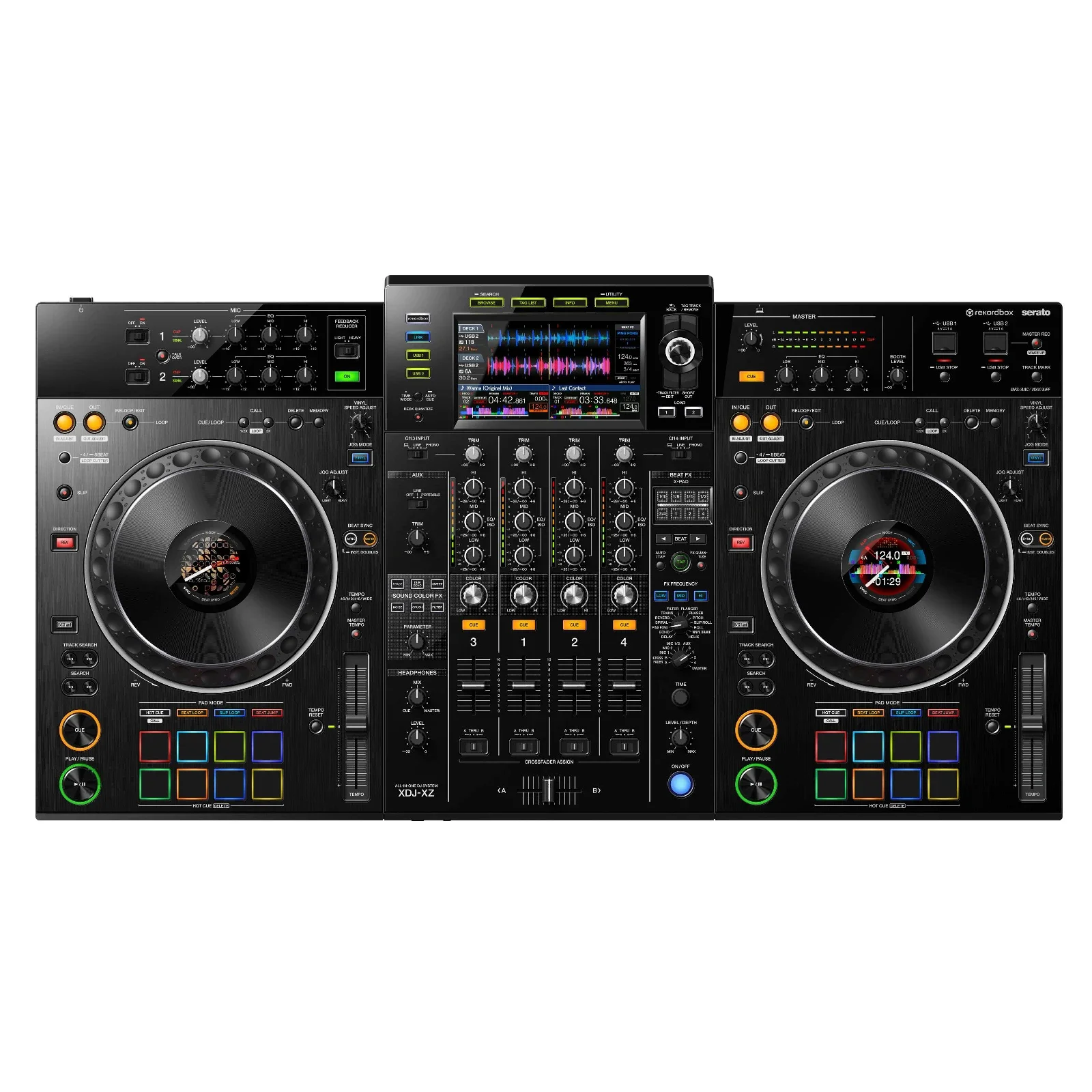 NEW XDJ-XZ digital DJ controller 4 channel all-in-one DJ sound system mixer musical instrument amplifier speakers