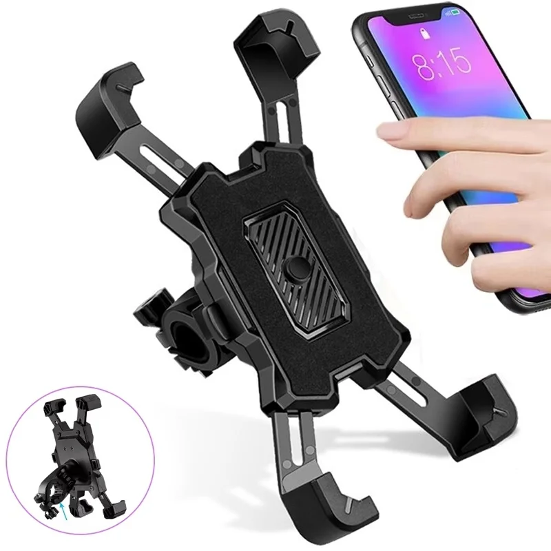 Fahrrad-Handyhalterung Motorrad Verstellbarer Ständer 360° °   Drehbarer GPS-Handyhalter für Fahrräder, Sportzubehör für iPhone Xiaomi