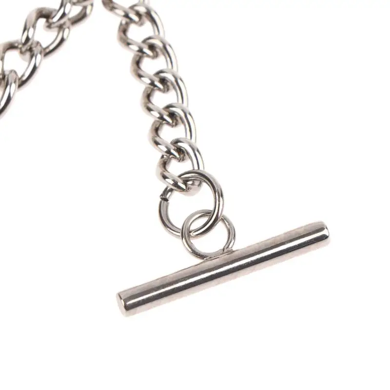Doppelte Taschenuhrkette, Kettengliederkette, Taschenkette mit Clip für Männer und Frauen, als Weihnachts- und Vatertagsgeschenk – Detail 8