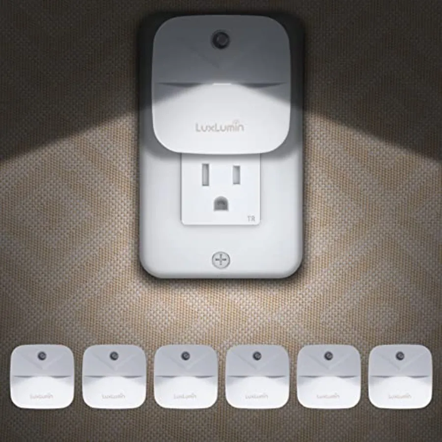 

LED Night Lights Plug into Wall with Dusk-to-Dawn Sensor, Automatically Turn on and Off, Night Light for,Bedroom, Bathroom, Sta