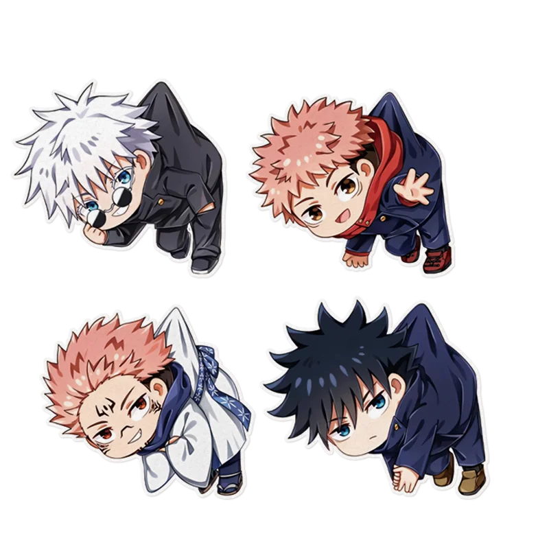 

Spell Return Battle Five Wushu Q Edition Peripheral Car Motorcycle Chassis Reflective Scratches Decorative Sticker