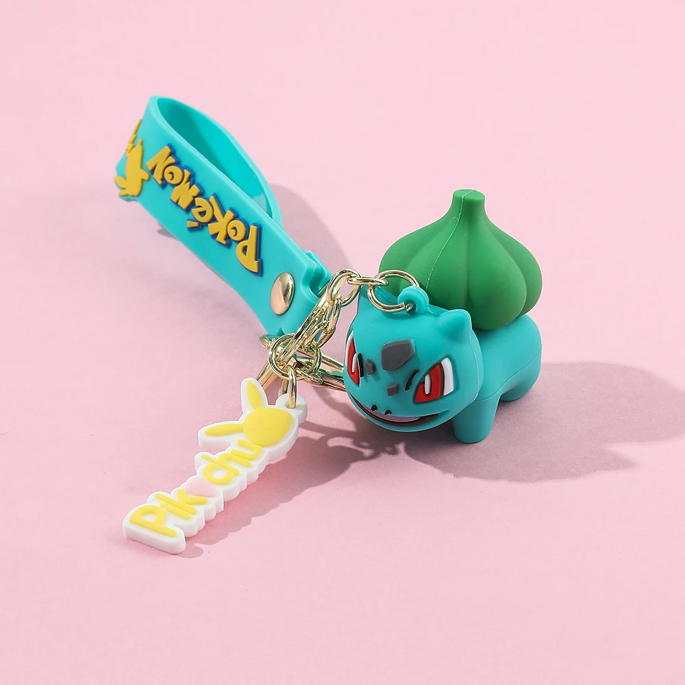 Pokémon sleutelhangerset - schattige Pikachu & Friends Q-versie sleutelhanger, anime rugzak charme, Kawaii cadeau voor fans en koppels (verjaardag