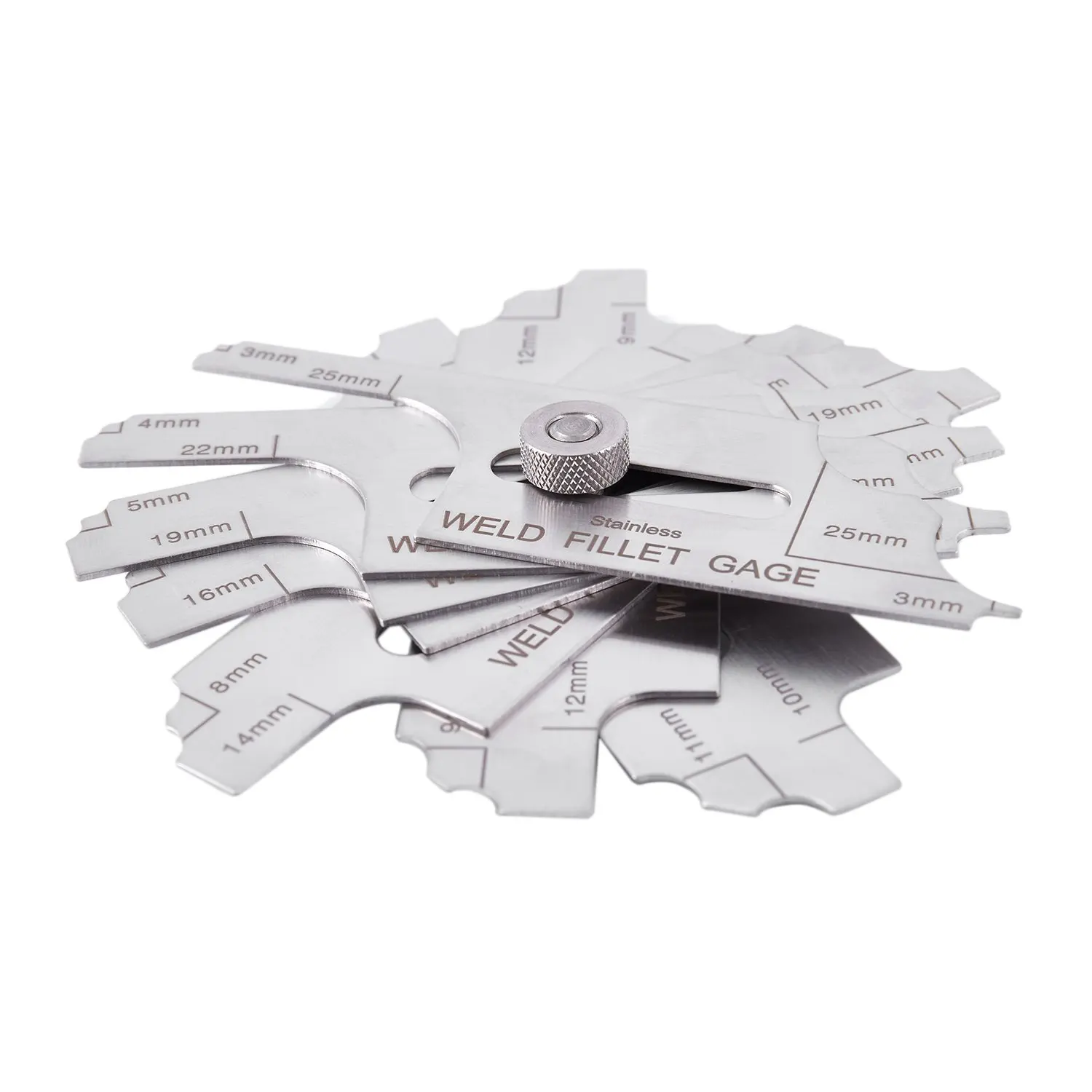 

A83I-Welding Fillet Gauge Inspection Welding Gauge (Metric Standard), Convex Weld Tester Convex Weld Inspection Ruler
