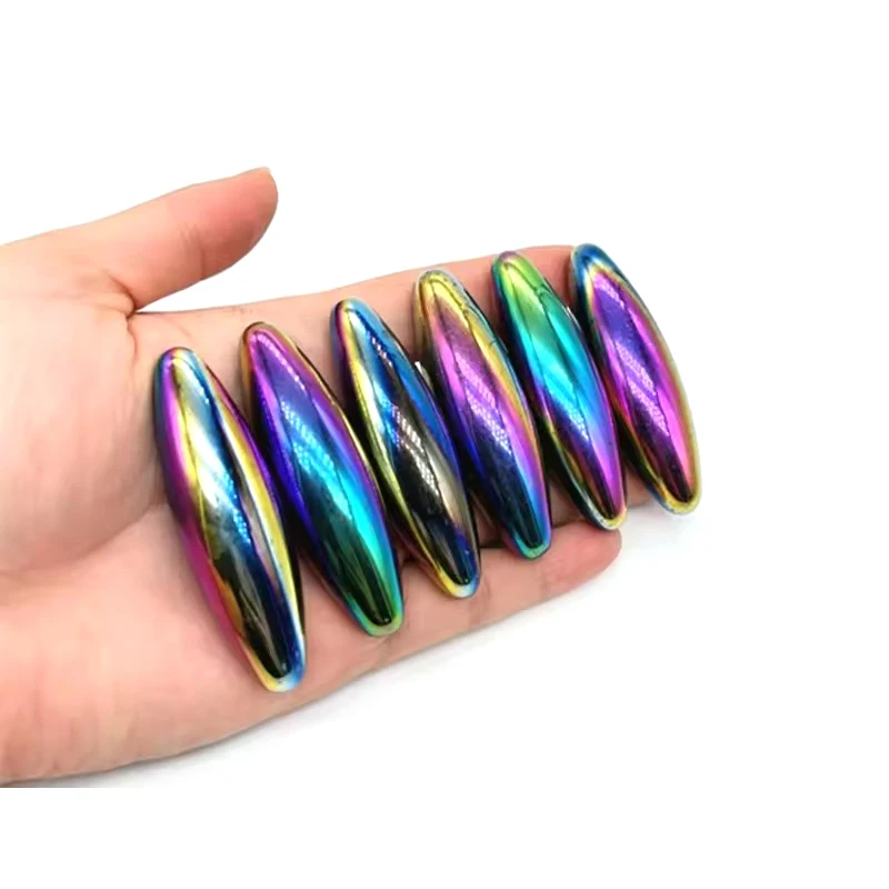 42x15 60x18 Colorful Ferrite Magnet Exploring Strong Magnetic Science Therapy Relief Polishing Oval Olive Shape Fridge Magnets