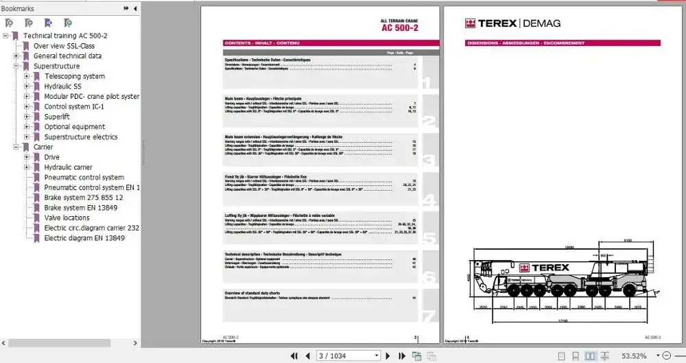 AutoDVD2 For Terex Demag Crane Full Model Service Technical Training Manual, Diagram And Operation Manual