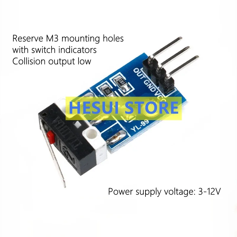 Modul Tabrakan Sakelar Tabrakan Asli Asli Robot Modul MCU untuk Mengirim Jalur Dupont