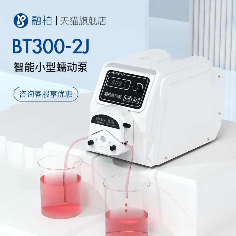 Rongbai BT300-2J peristaltic pump industrial laboratory high flow fluid metering titration constant flow channel