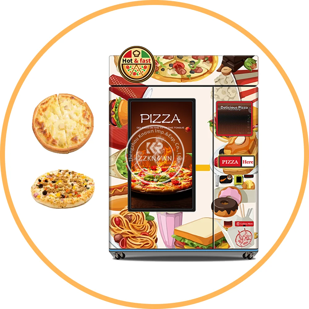 

Automatic Pizza Bread Making Machine Heating Fast Food Box Lunch Hamburger Bakery Vending Machine Frozen Food Microwave Meals