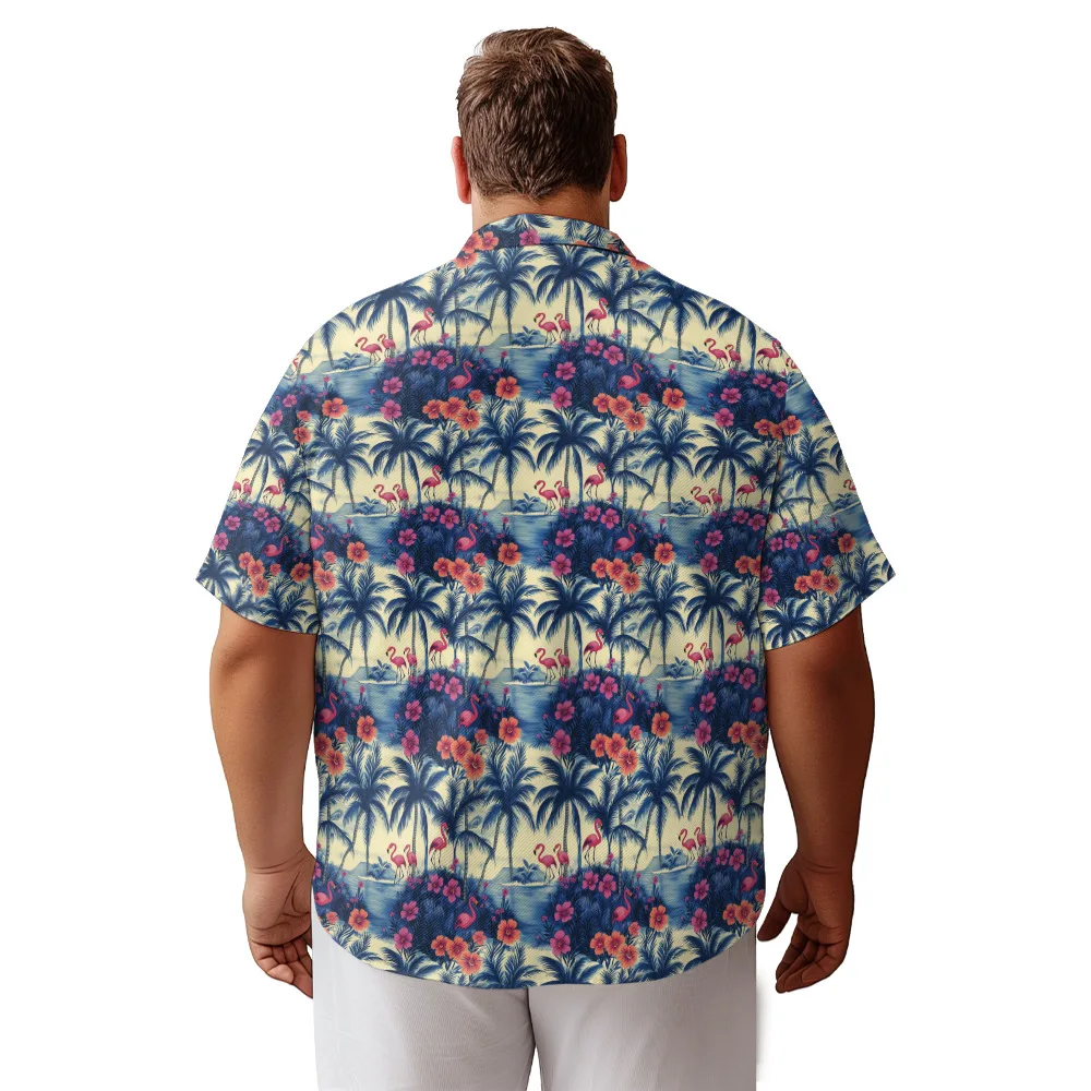 2026 Independent Site New Men's Short-Sleeve Collared Shirt Short-Sleeve Summer Fashion Beach Hawaiian Short-Sleeve Shirt