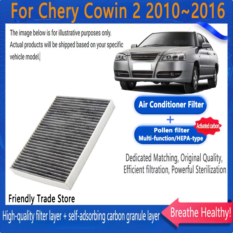 

Автомобильные аксессуары для Chery Cowin 2 2010 ~ 2016 2015 1,5 л, фильтр для кондиционера, салонный фильтр с комплектом для замены активированного угля