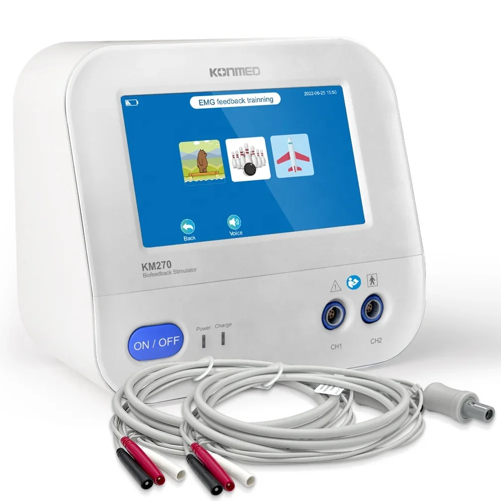 

NEW Konmed Neuromuscular Electrical Stimulation Devices KM270pro (EMG/GAME/ETS/MIRROR/STIM/Heating) ABS Plastic Pelvic Comfortab