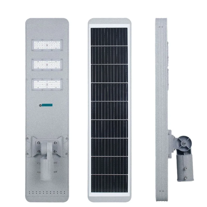 Integrated Solar Street Light, Human Body Induction Solar LED Road Lamp for Engineering Municipal Rural Outdoor Lighting