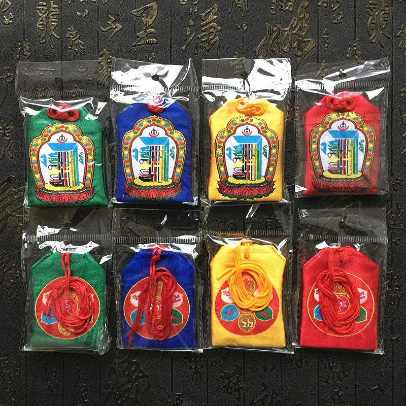 Amulet Bag Ten Phase Free Blessing Bag Dragon Boat Festival Sachet Temple Peace Praying Sachet Bag Brocade Bag