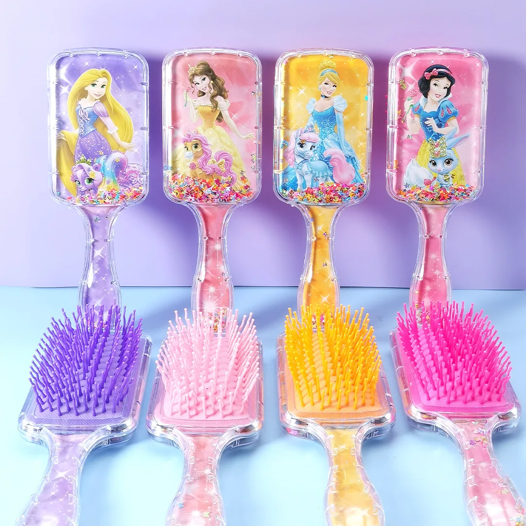 2-4psc Pente de cabelo com fluxo de areia e cabo quadrado Kuroomi My Little Pony Pente de massagem