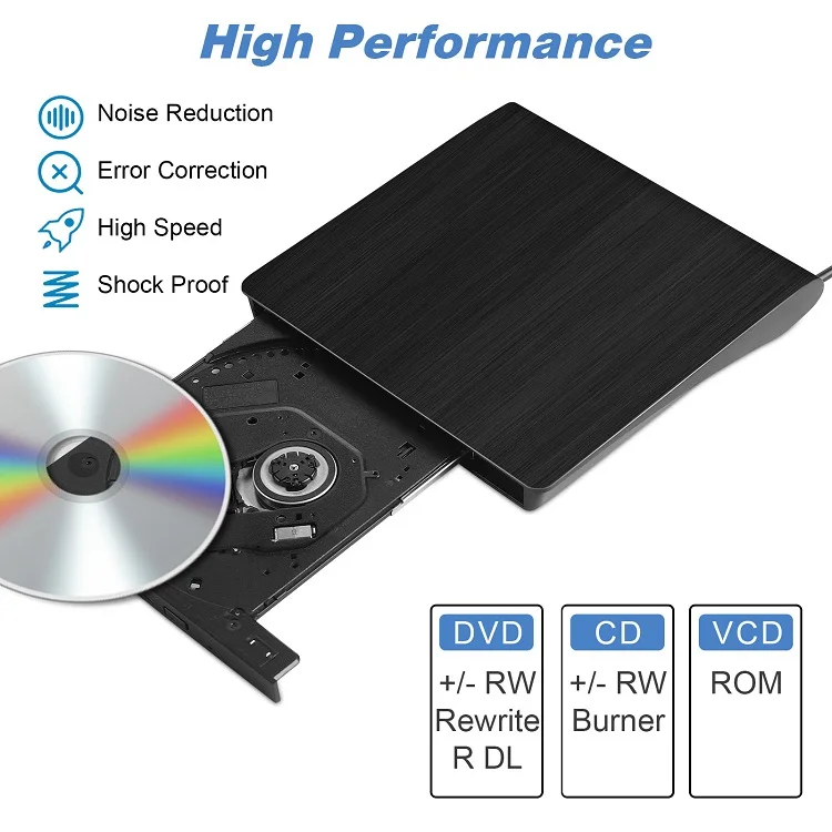 Fotografia 5: Queimador profissional Blueray Dvd Disc Burner Blu Player 4k Blu-ray Blu Ray Writer externo com certificado CE Unidade de DVD externa