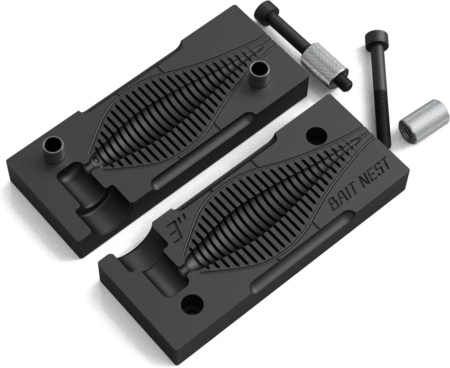 Aluminum Soft Plastic Lure Mold for DIY Bass Fishing for River Position OEM/ODM Injection Mold Support view 3