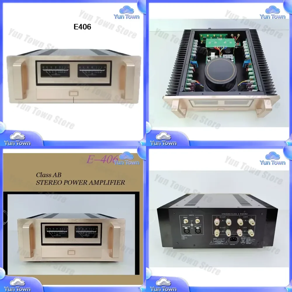 for Musmys E-406 for Accuphase E406 Class AB High Power Amplifier 320W x 2 Home Audio Stereo HiFi Pure Power Amplifier for