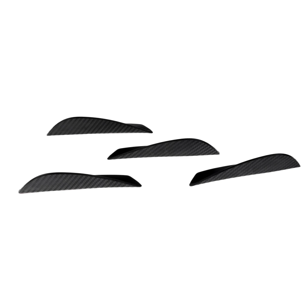 

4 Sets Replacement Carbon Fiber Car Front Splitter Body Spoiler