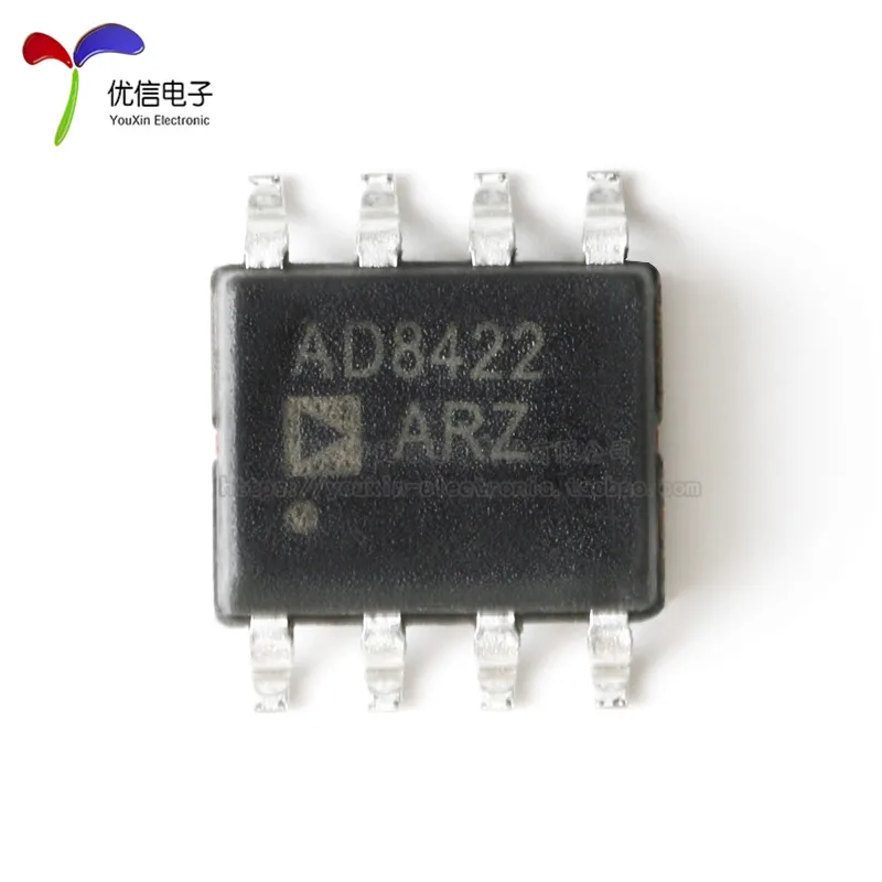 10pcs original authentic AD8422ARZ-R7 SOIC-8 low power rail to rail precision instrument amplifier chip  