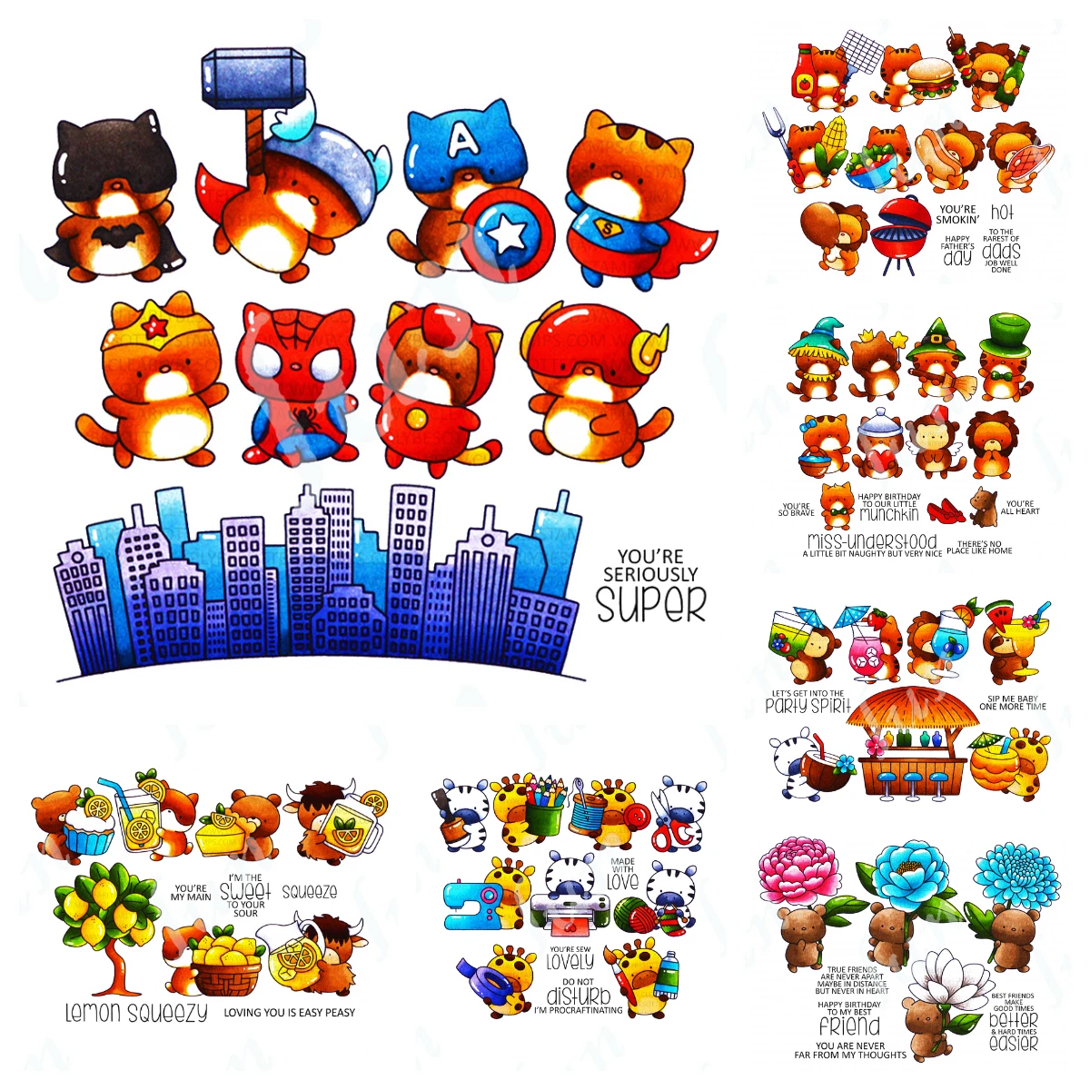 

Cute but Crafty Clear Stamps and Metal Cutting Dies Sets for DIY Craft Making Greeting Card Scrapbooking Decoration Molds