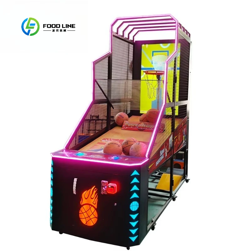 

Kids Adults Indoor Electronic Arcade Machine Competition-Style Interactive Basketball Game Durable Stainless Steel Customized