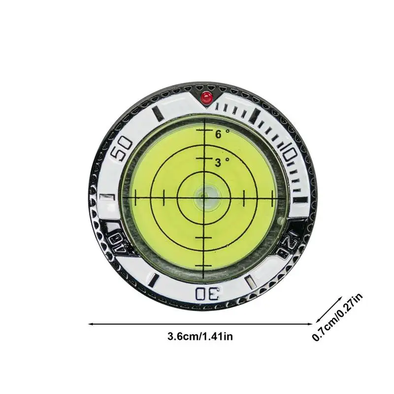 Leitor verde de golfe marcador de bola de golfe com nível seguro putt pro verde ajuda de leitura estilo chip de poker nível de bolha acessórios de golfe