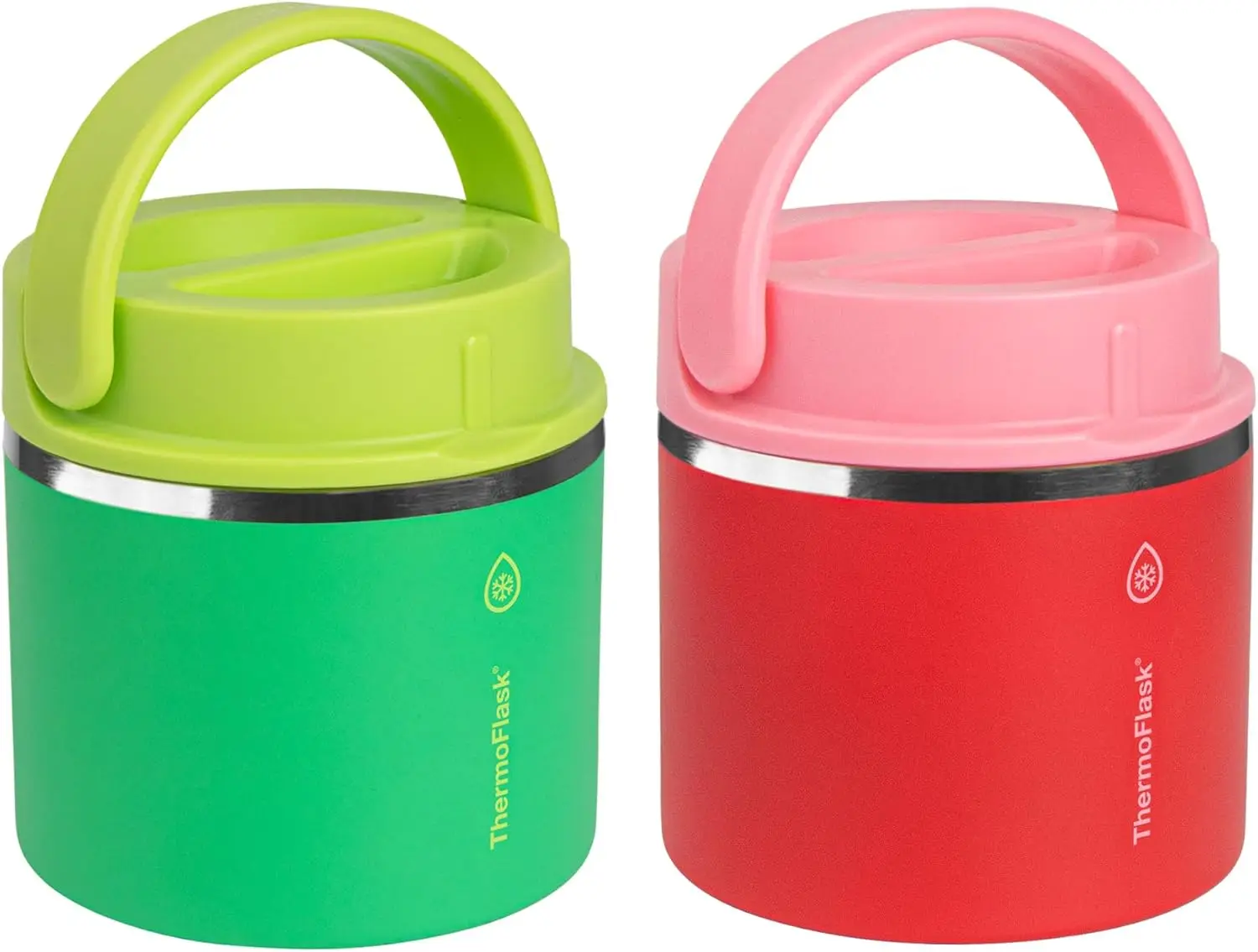 

20 oz Double Wall Insulated Food Jar, 2-Pack in Raspberry Pink and Green