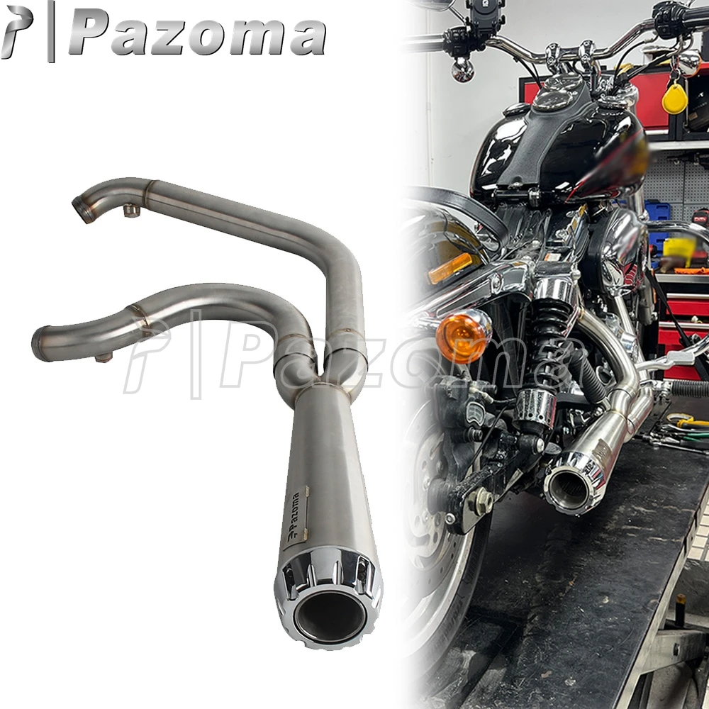 

Full System Motorcycle Exhaust Pipe For Harley Dyna Super Glide FXD FXDC FXDI FXDSE Wide Glide FXDWG FXDWGI Fat Bob FXDF PAZOMA