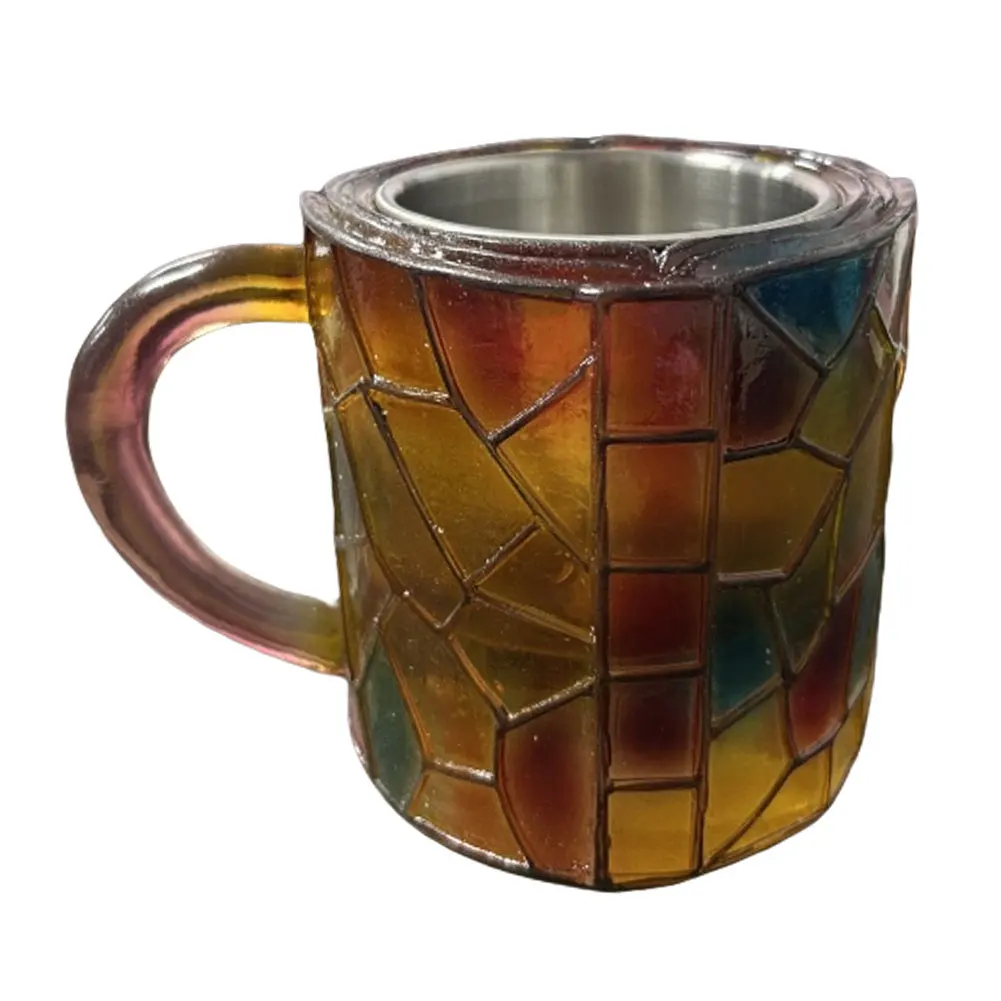 

Painted Book Mug Novelty 3D Painted Books Coffee Mug Unique Books Stack Coffee Cup Collection Gifts for Literature Lovers