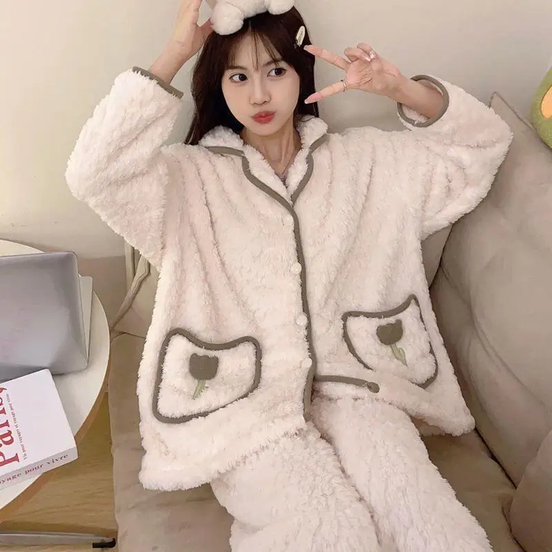 

Fashion Homewear Sexy Pajama Set Sets Piece Woman New Two Setup Ladies Pants Two-piece Women's Sweats Trouser Suits