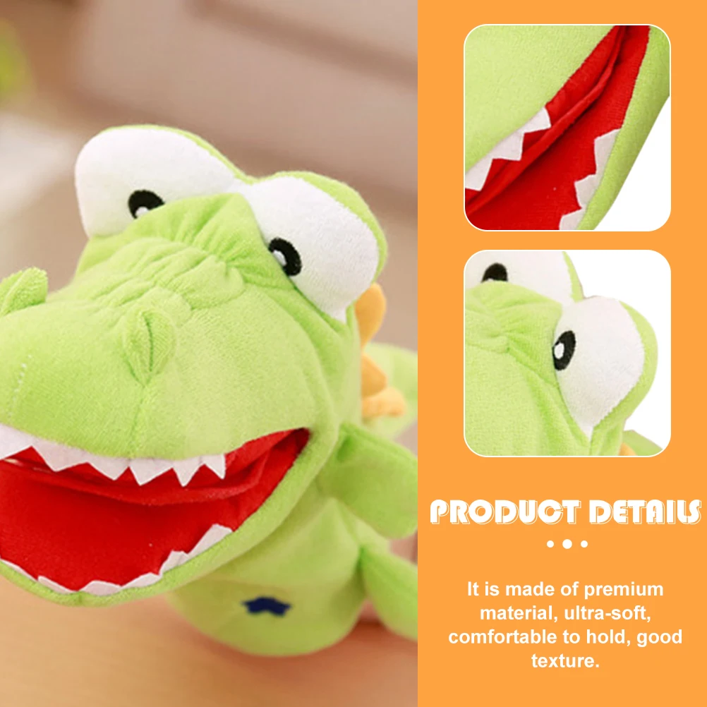 

Alligator Hand Puppet Premium Material Cartoon Animal Puppets Interactive Parent-child Toys Great for Teaching Role