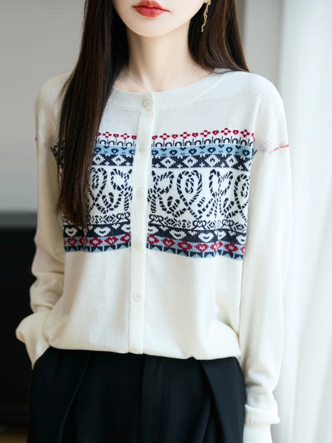 

Ретро-кардиган вязаный женский свободного кроя, верхняя одежда, базовая модель, модный, весна-осень-зима, новинка, с бахромой