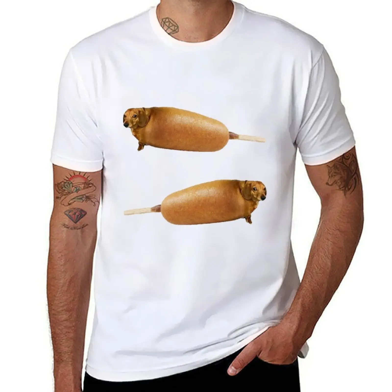 

Corndogs T-Shirt anime t shirts oversize funny t shirts cotton T-Shirt