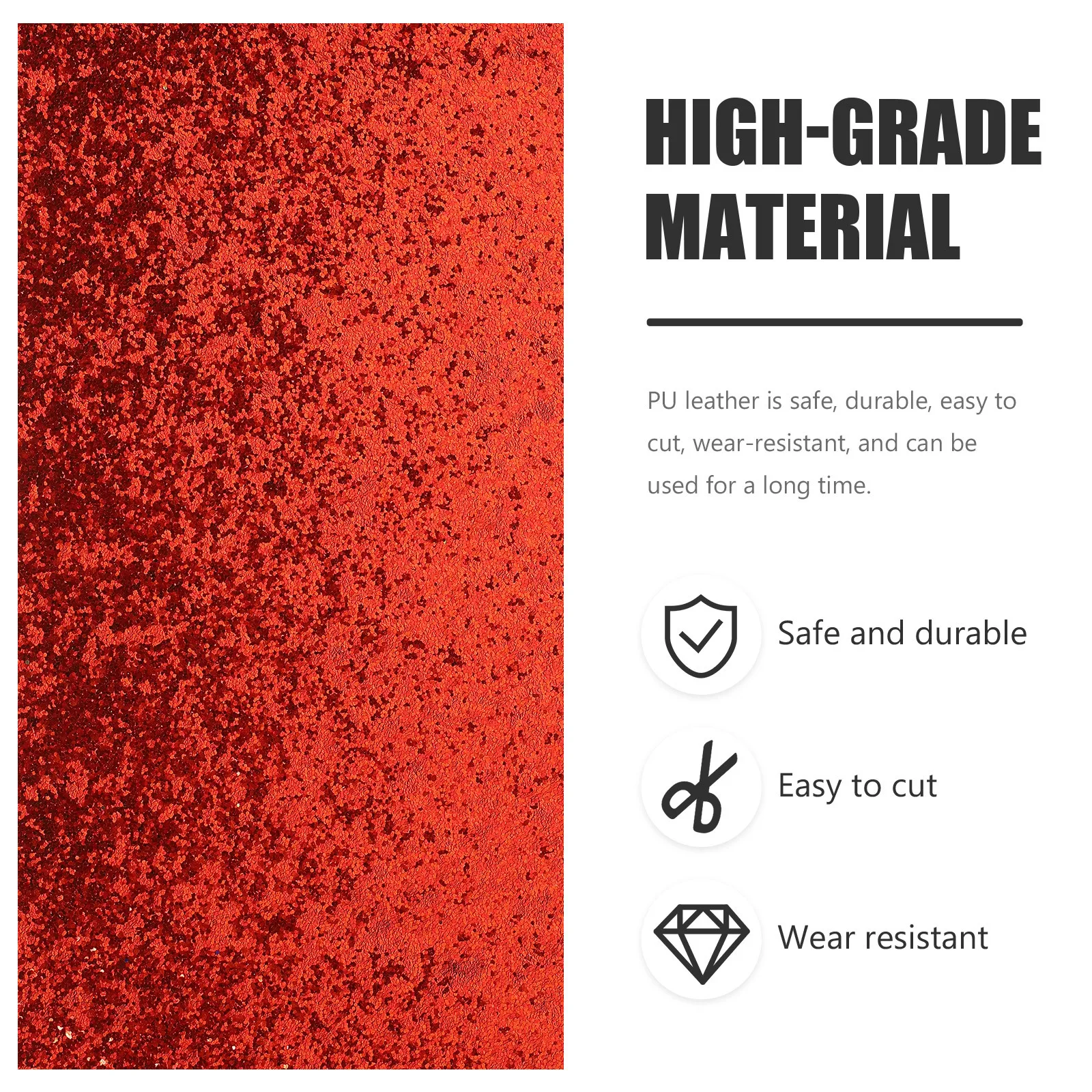 

Shiny PU Glitter Sequin Sheet DIY Craft Material for Earrings Handmade Bag Accessory Sewing Supplies Decorative Fabric