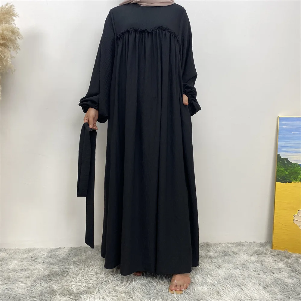 Robes longues musulmanes pour femmes, Abaya, Ramadan, Eid Djellaba, Robe musulmane, Dubaï, Robe élégante, Africain, Turc, Kaftan