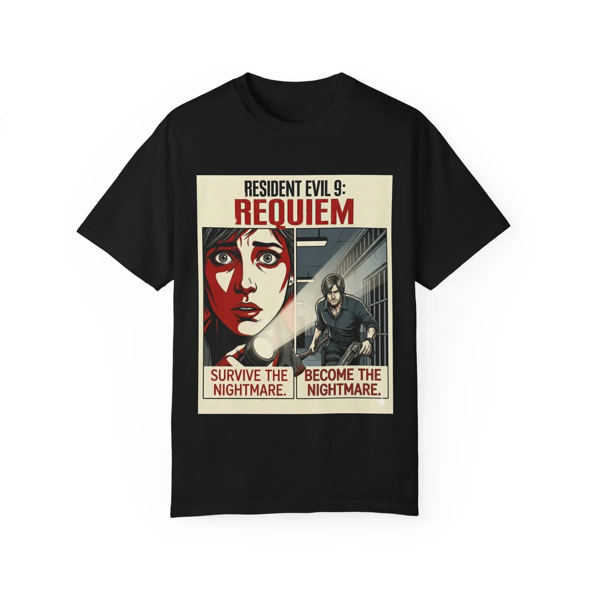 Camiseta con gráficos de Resident Evil 9 Requiem, 100% algodón, unisex, Y2k 2026, novedad de verano, camisa de manga corta con cuello redondo, moda retro